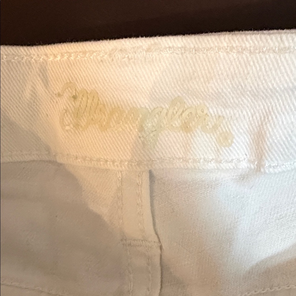 Wrangler Cream Straight Leg Jeans - Picture 6 of 6